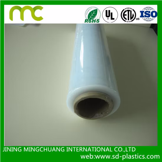 Stretch Film Jumbo Roll PE Estensibile Packing LLDPE LDPE Plastic Heat Shrink Wrap Shrinkable Super Clear PVC Polyethylene
