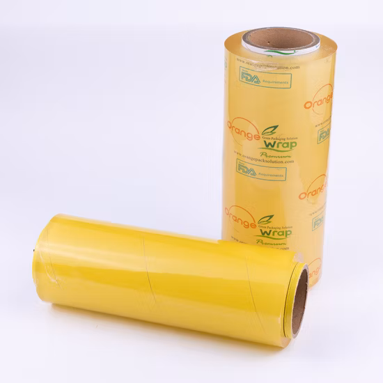 Food Grade Wrap Fresh Packaging Protection Film Jumbo Roll Plastic PVC PE Cling Film