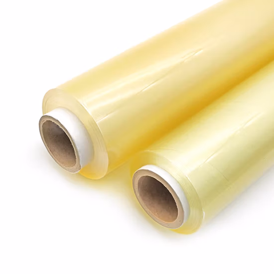 Food Grade PVC Cling Film High Stretch Transparent Clear Waterproof Plastic Packing Stretch Film Jumbo Roll